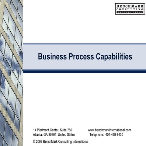 Bench Mark Capabilities Linked In | PPT