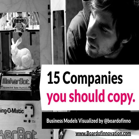 15 companies you should copy: business models visualised by @boardofinno