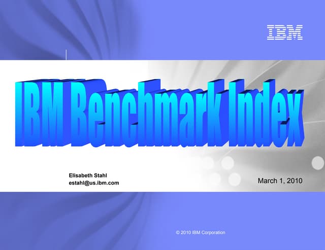 Benchmark Index Ppt Benchmark Index Ppt