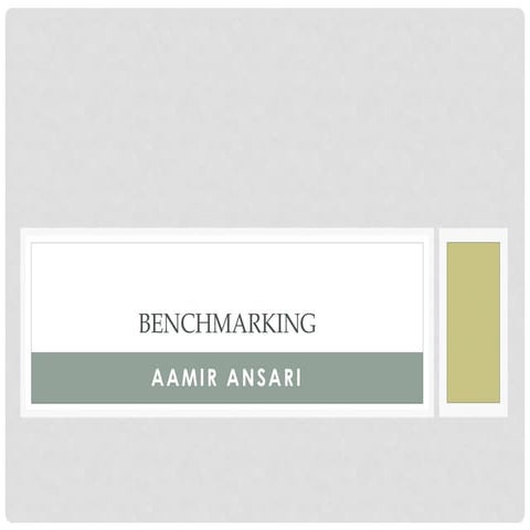 Benchmarking