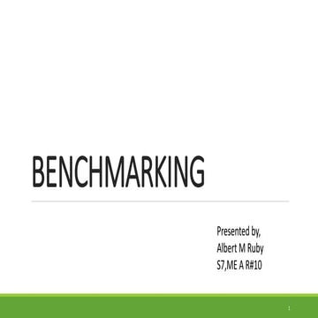 Benchmarking