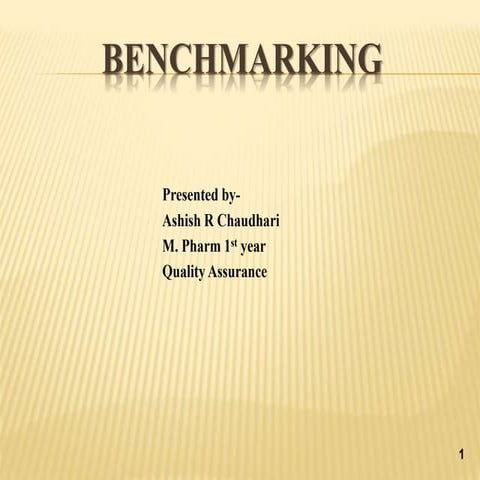 Benchmarking