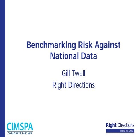 Benchmarking risk againt national data | PDF