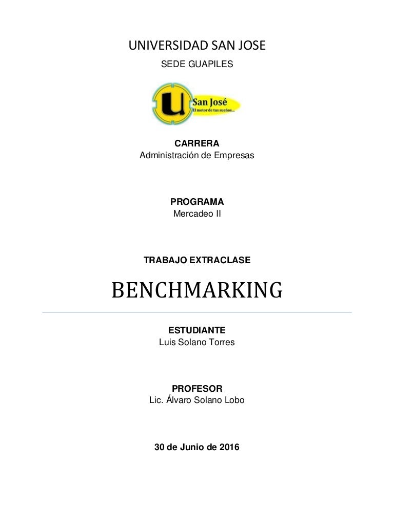 Benchmarking (escrito)