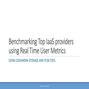 Benchmarking top IaaS providers -  A practical study