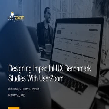 Designing Impactful UX  Benchmark Studies with UserZoom