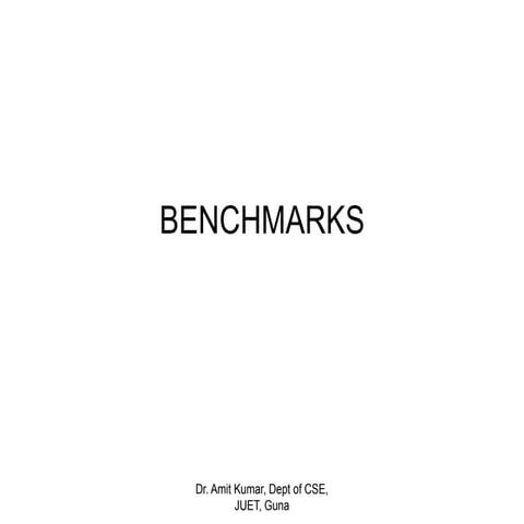 Benchmarks