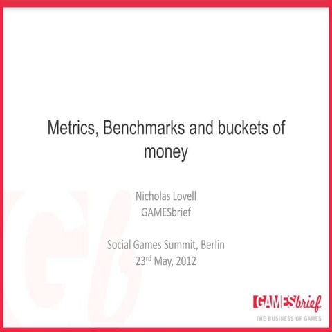Benchmarks and metrics