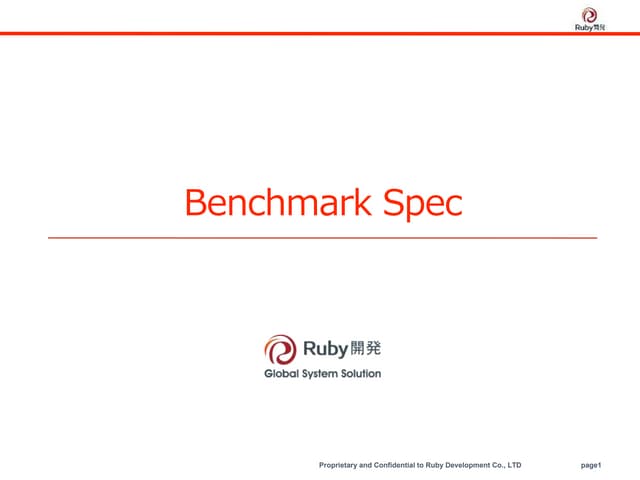 Benchmarkspec