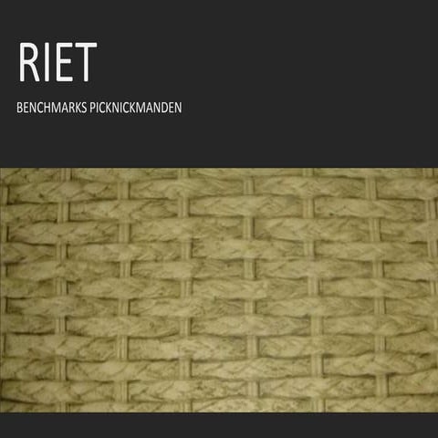 Benchmarks riet picknicken