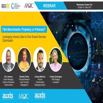 Benchmark webinar presentation 