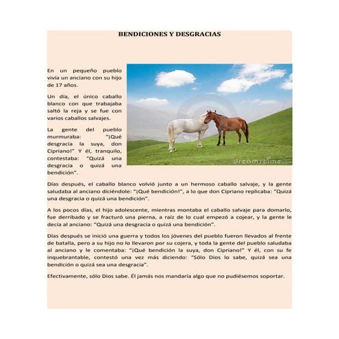 Bendiciones y desgracias