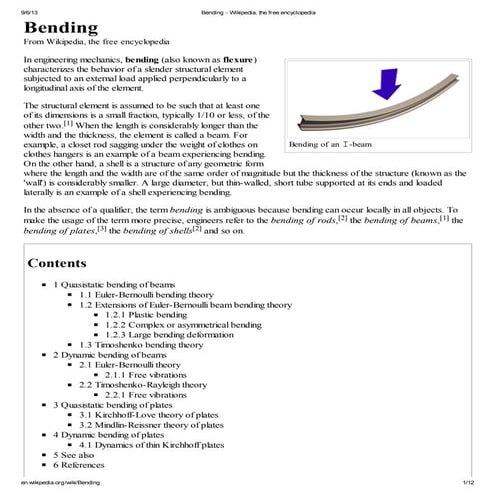 Bending   wikipedia