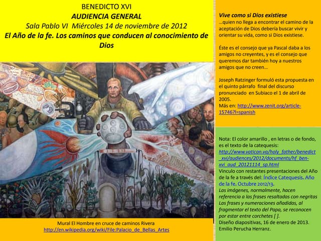 Benedicto16 año.fe.5.caminos al conocimiento dios