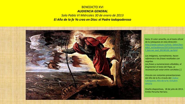 Benedicto16 año.fe15.yo creo en dios el padre todopoderoso