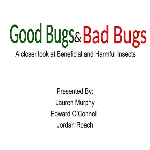Beneficial and Harmful Insects PowerPoint