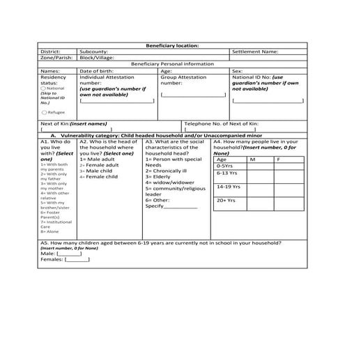 Beneficiary selection form final 11.01.19