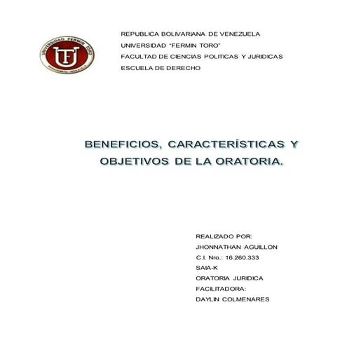 Beneficios de la oratoria