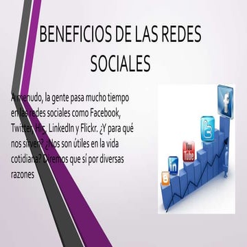 Beneficios de las redes sociales | PPTX