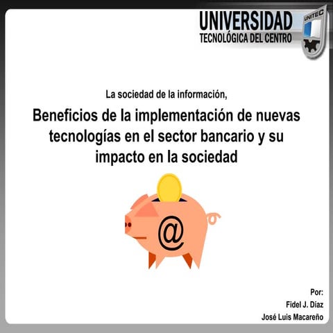 Beneficios de la tecnologia en el sector bancario