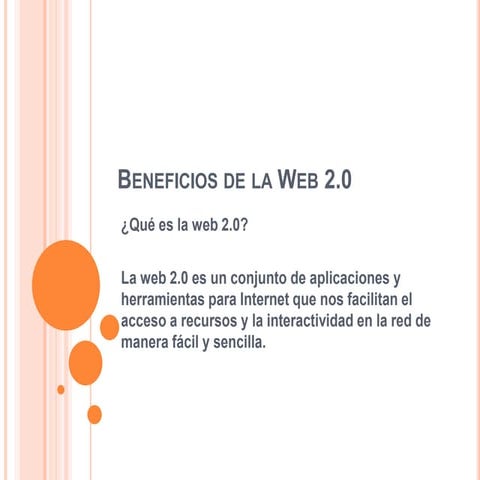 Beneficios de la web 2