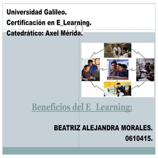 Beneficios del e learning.alejandra...