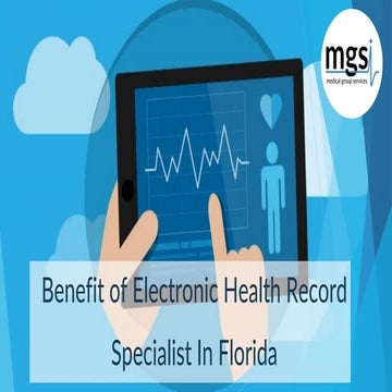 Benefit of electronic health record specialist in florida | PDF
