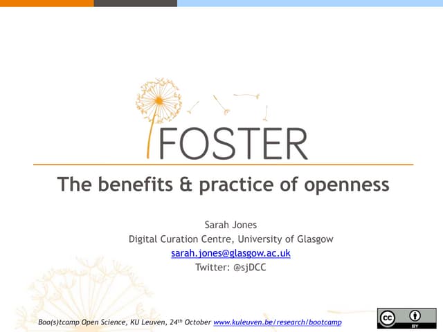 Benefits and practice of open science