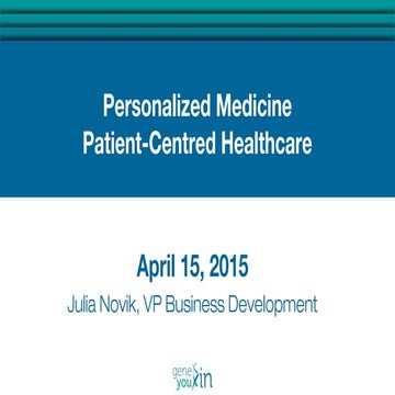 Personalized Medicine