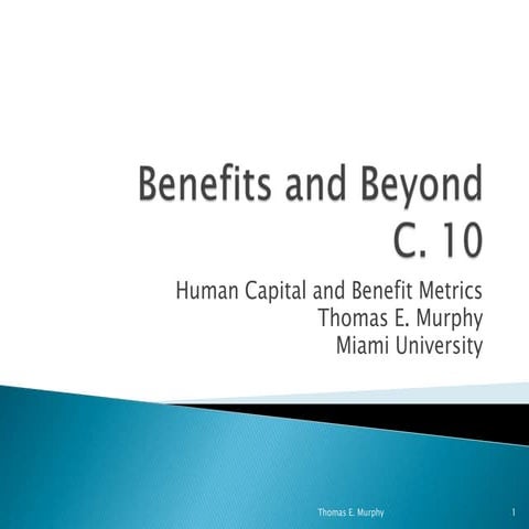 Benefits and beyond. c. 10.metrics