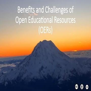 Benefits and Challenges of Open Educational Resources (Thomas Eastman).pptx