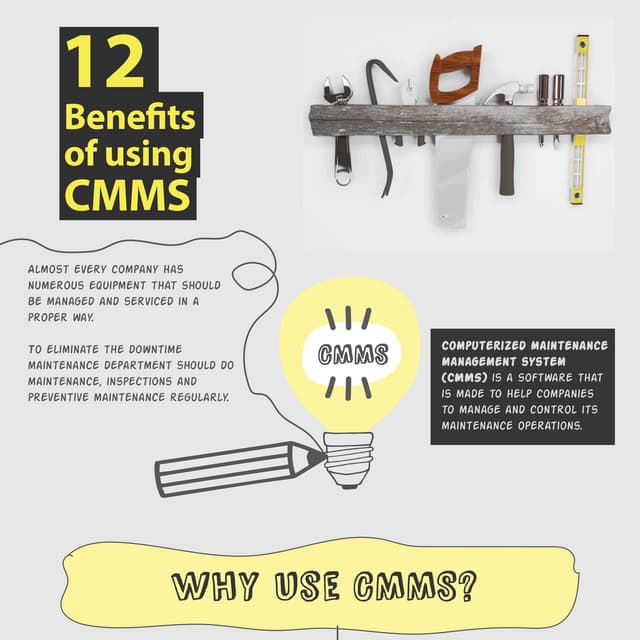 12 Benefits of using CMMS - computerized maintenance management system