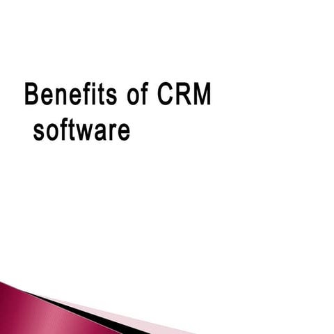 Benefits of CRM