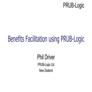 Benefits Facilitation using PRUB-Logic, 1 December 2025