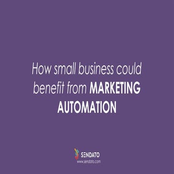How small business could benefit from marketing automation