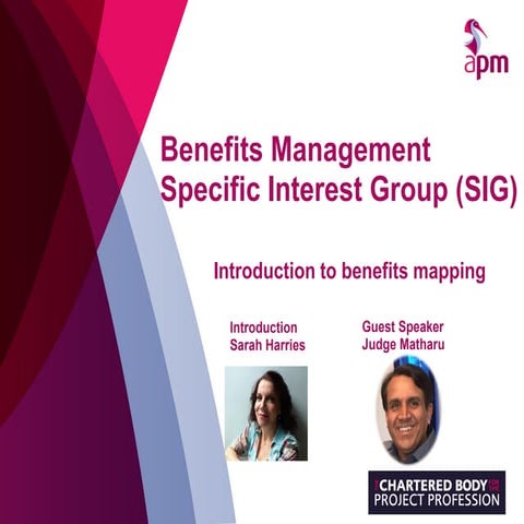 Introduction to benefits mapping webinar, 18 December 2017 | PDF