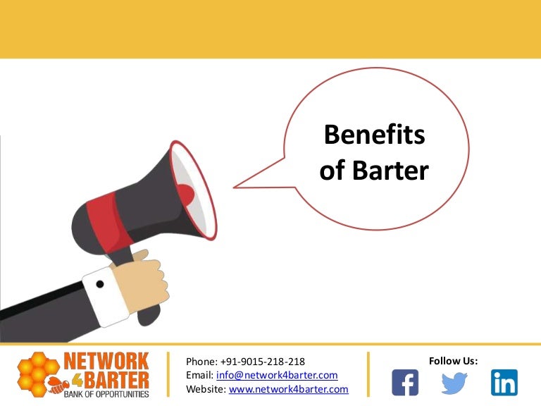 Benefits of Barter