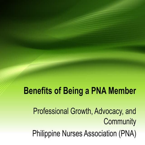PNA stands for Philippine Nurses Association. It is the national ...