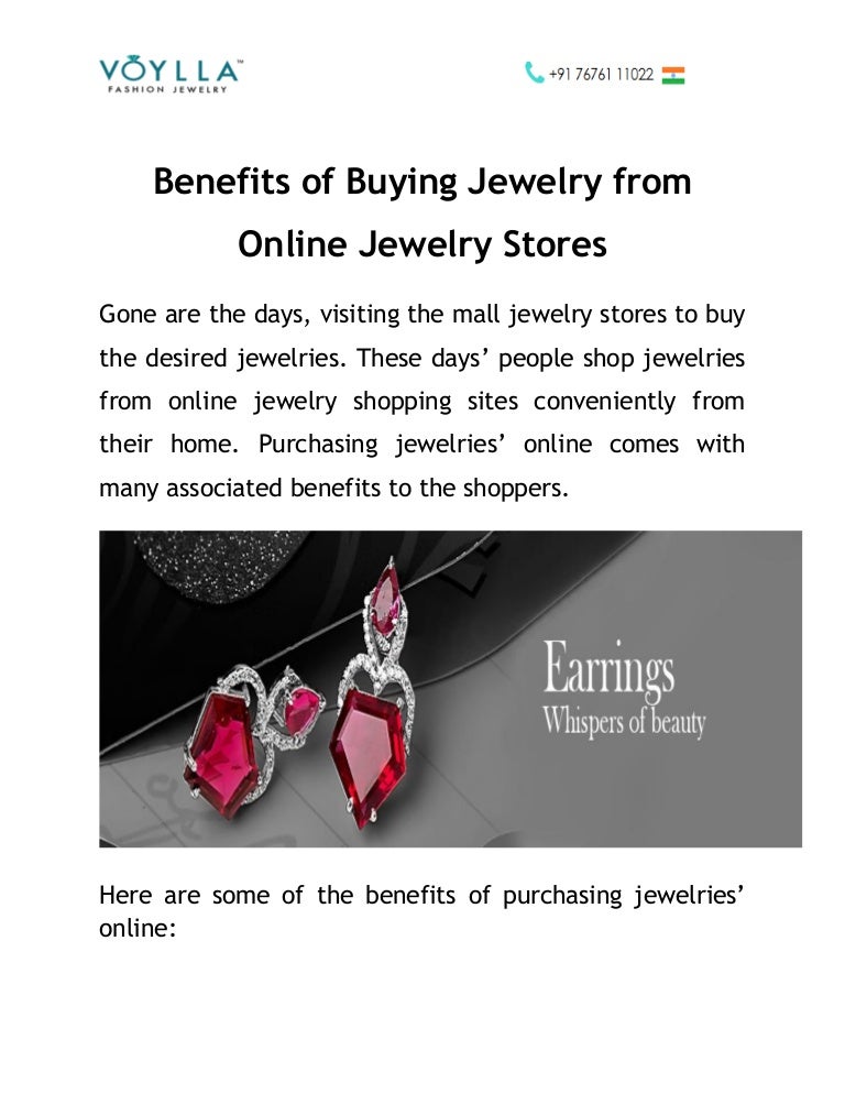 Benefits of Buying Jewelry from Online Jewelry Stores Voylla