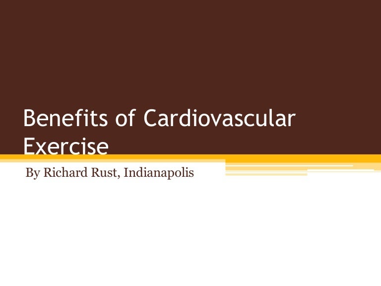 Benefits of Cardiovascular Exercise