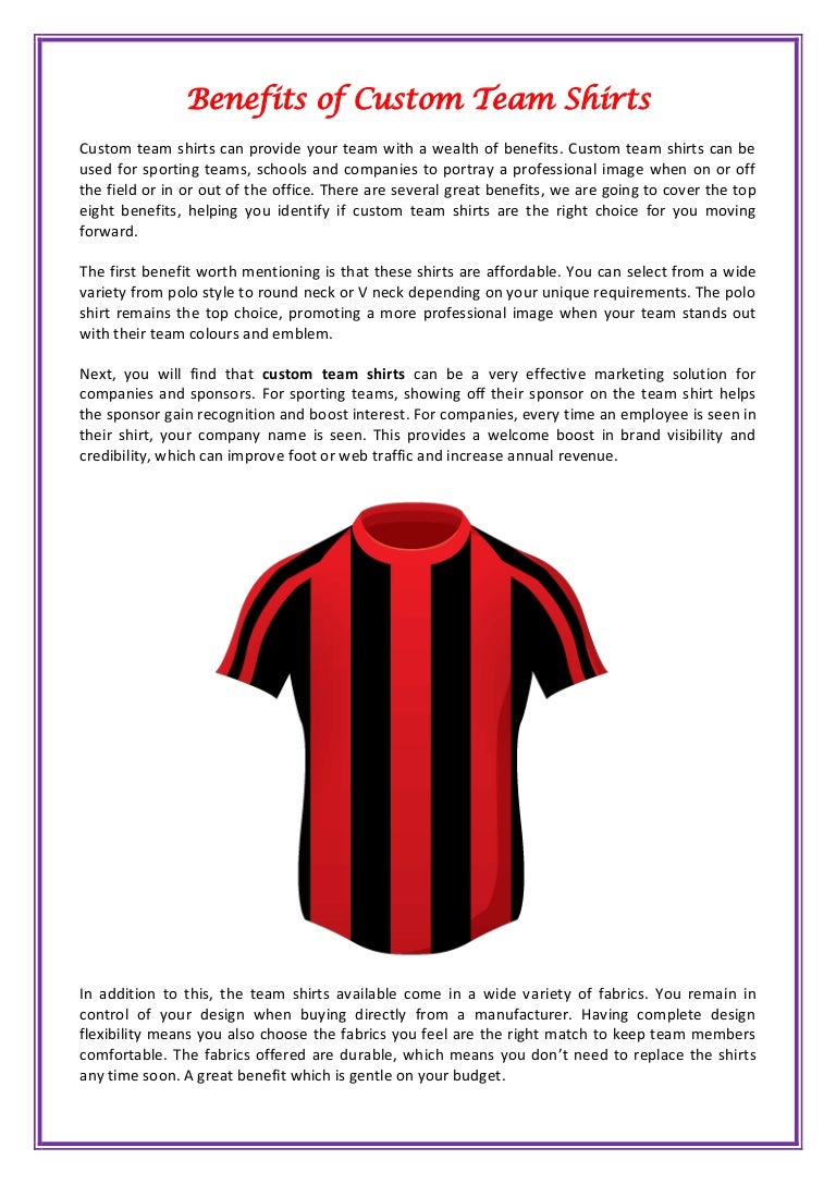 custom team clothing