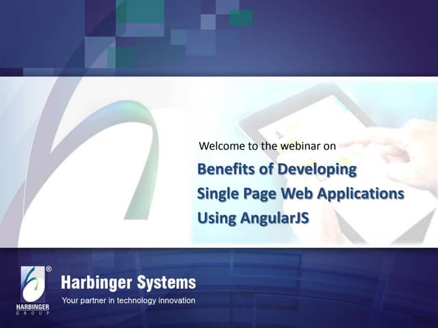 Benefits of developing single page web applications using angular js