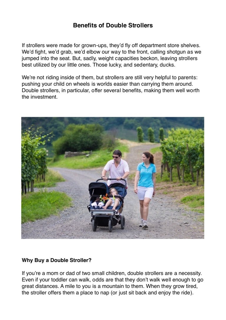 double stroller in store