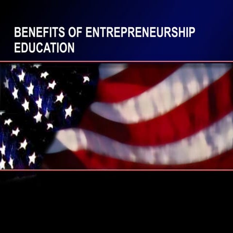 Benefits Of Entrepreneurship Education