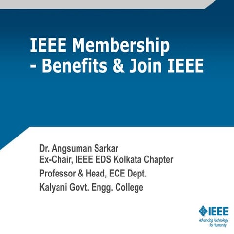 Benefits of IEEE Membership and Join IEEE.ppt