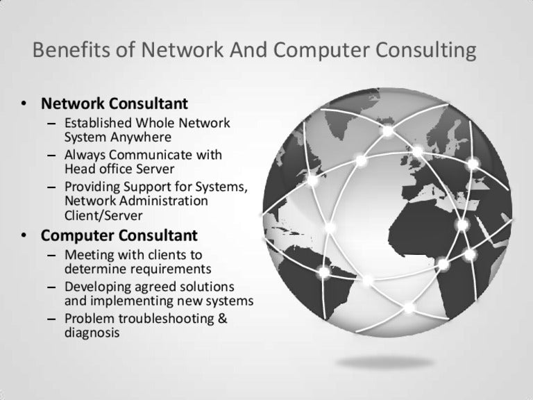 Benefits of network and computer consulting
