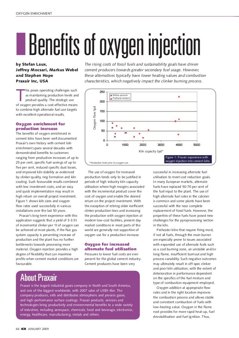 Benefits of oxygen injection