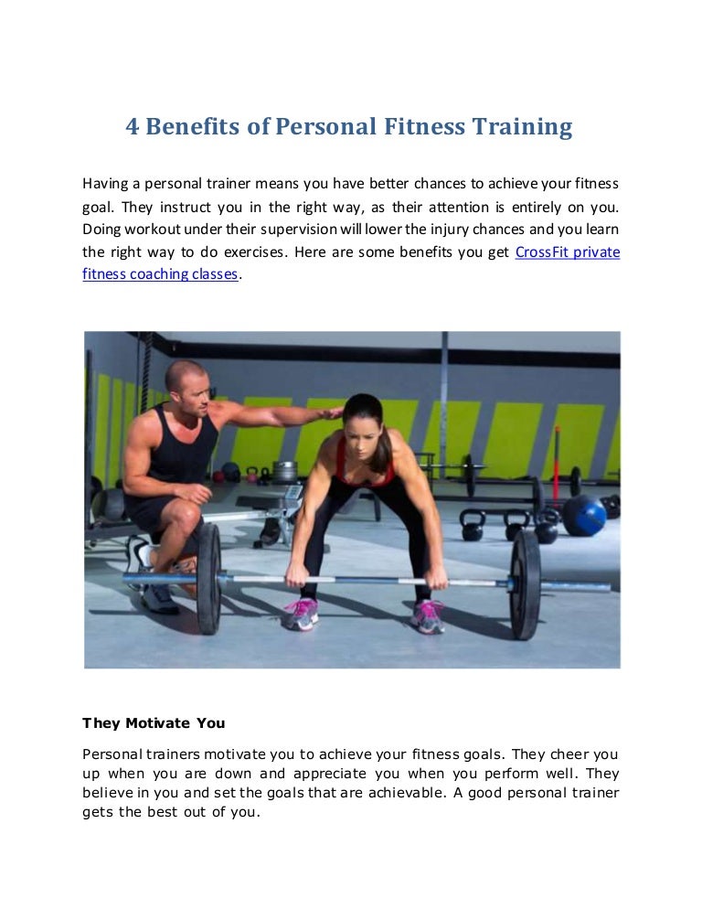 private fitness training