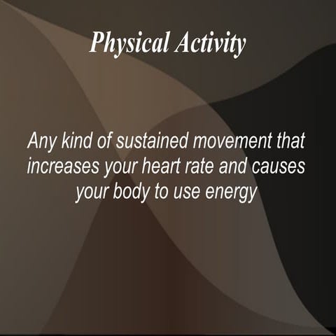Benefits of physical activity