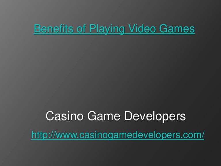 Benefits of playing video games